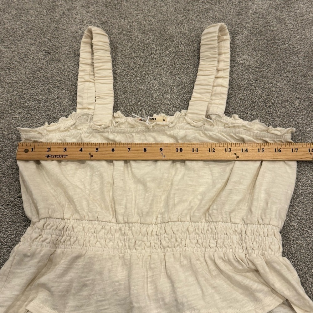 Marine Layer Dylan Smocked Tank in Antique White Size Medium 100% Cotton NWOT - Picture 7 of 9